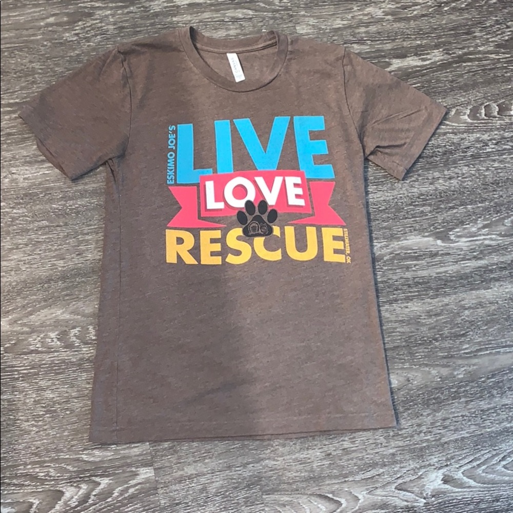LIVE LOVE RESCUE ESKIMO JOE’S SIZE SMALL